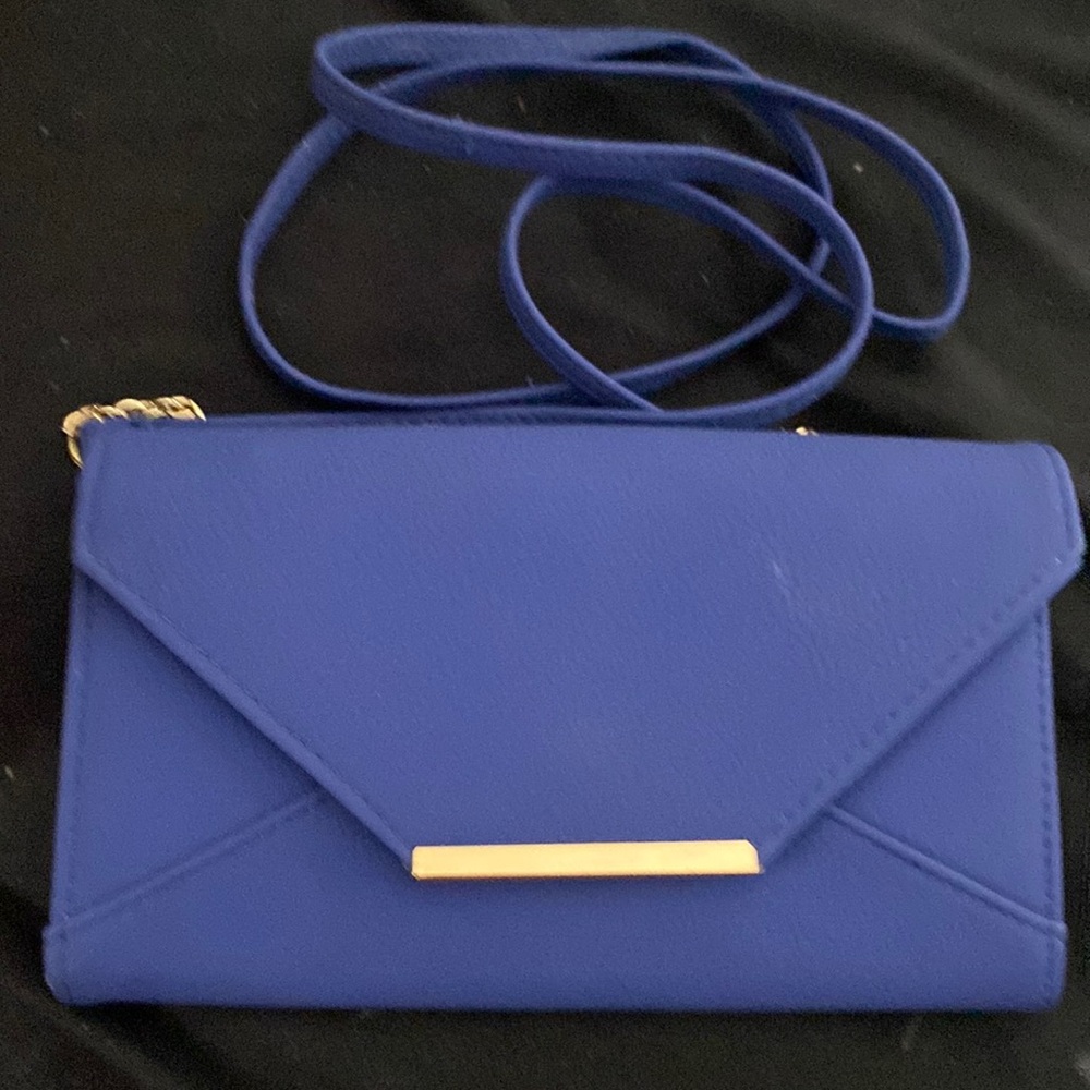 Safe Keeper Royal Blue with Silver Trim Clutch(optional strap)